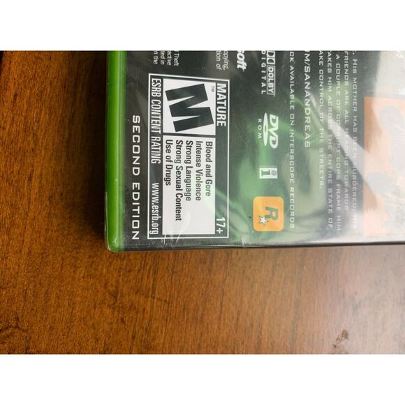 Grand Theft Auto San Andreas 2nd edition 2005 - Original Xbox Game NEW SEALED - Picture 4 of 12